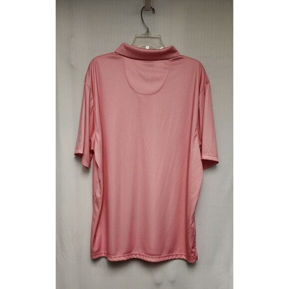 PGA Tour Polo Shirt Sleeve Shirt Pink/White Stripe XL - Picture 4 of 13